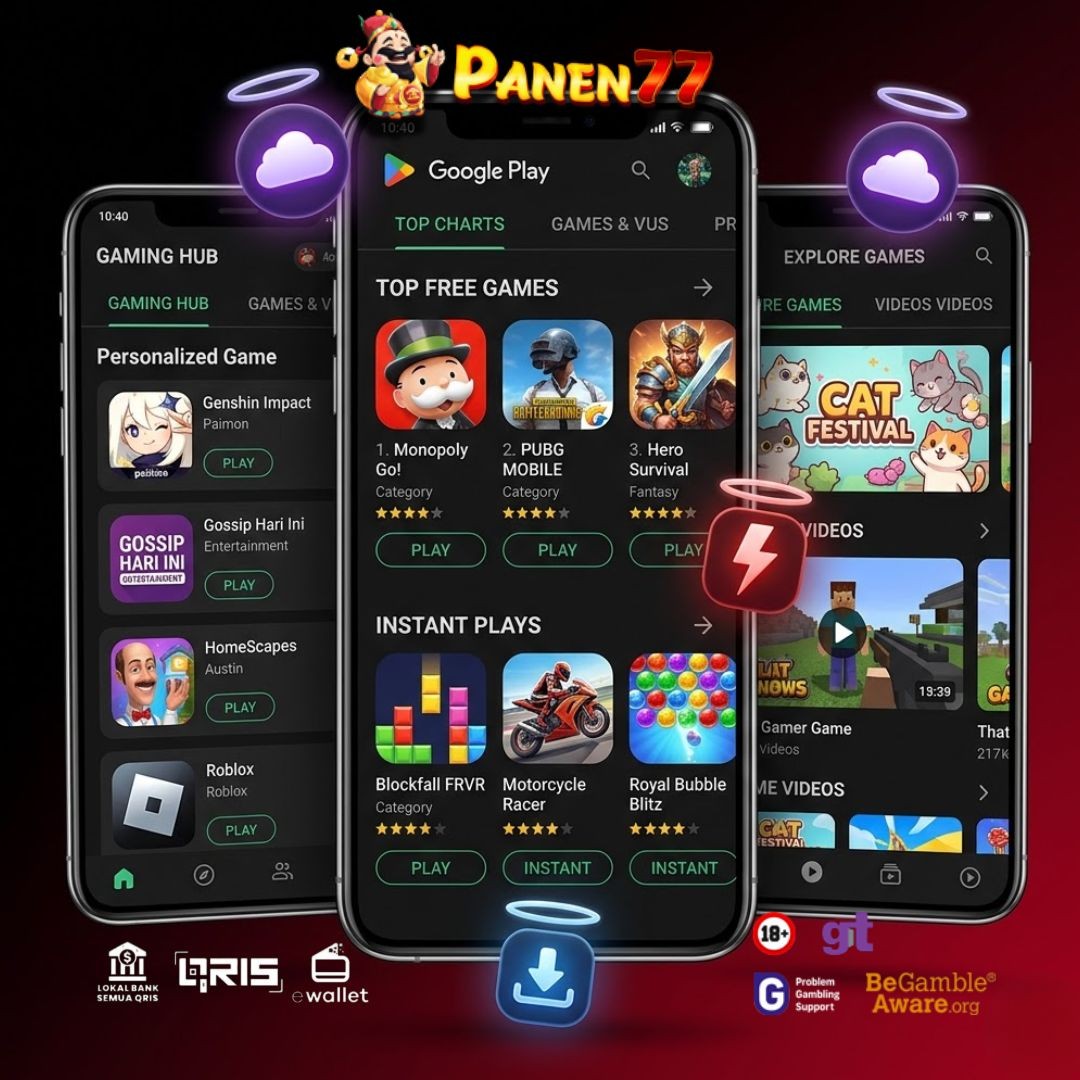 PLATFORM PANEN77 Portal Resmi Download APK Mini Gamespin Anti Lag & Super Cepat