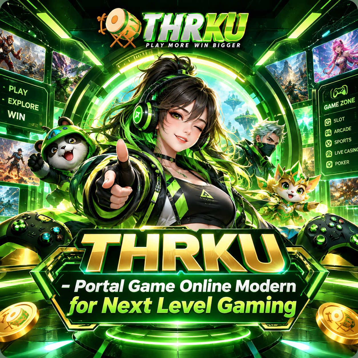 THRKU - Portal Game Online Modern for Next Level Gaming